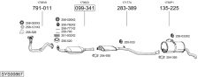 BOSAL SYS00867 — Выхлопная система в сборе