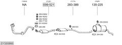 BOSAL SYS00868 — Выхлопная система в сборе