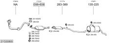 BOSAL SYS00869 — Выхлопная система в сборе