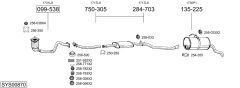 BOSAL SYS00870 — Выхлопная система в сборе