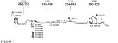 BOSAL SYS00871 — Выхлопная система в сборе
