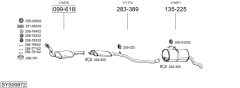 BOSAL SYS00872 — Выхлопная система в сборе
