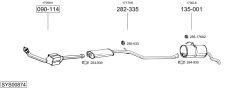 BOSAL SYS00874 — Выхлопная система в сборе