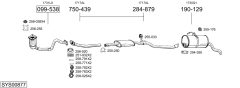 BOSAL SYS00877 — Выхлопная система в сборе