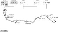 BOSAL SYS00895 — Выхлопная система в сборе