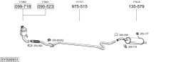 BOSAL SYS00931 — Выхлопная система в сборе