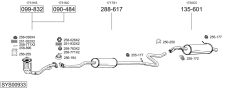 BOSAL SYS00933 — Выхлопная система в сборе