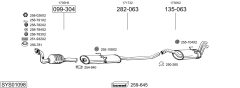 BOSAL SYS01098 — Выхлопная система в сборе