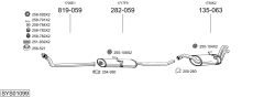 BOSAL SYS01099 — Выхлопная система в сборе