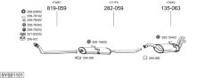 BOSAL SYS01101 — Выхлопная система в сборе