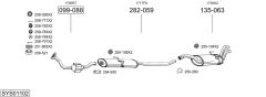 BOSAL SYS01102 — Выхлопная система в сборе
