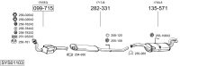 BOSAL SYS01103 — Выхлопная система в сборе
