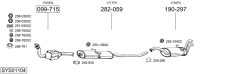 BOSAL SYS01104 — Выхлопная система в сборе