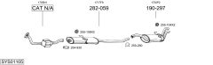 BOSAL SYS01105 — Выхлопная система в сборе