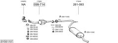 BOSAL SYS01107 — Sistem de evacuare complet
