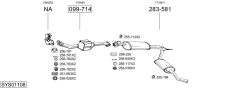 BOSAL SYS01108 — Sistem de evacuare complet