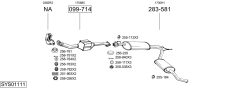 BOSAL SYS01111 — Sistem de evacuare complet
