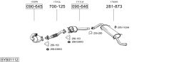 BOSAL SYS01112 — Выхлопная система в сборе