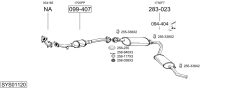 BOSAL SYS01120 — Sistem de evacuare complet