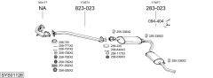 BOSAL SYS01128 — Sistem de evacuare complet