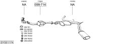 BOSAL SYS01174 — Sistem de evacuare complet