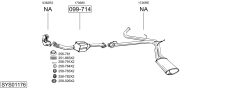 BOSAL SYS01176 — Sistem de evacuare complet