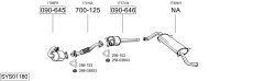 BOSAL SYS01180 — Выхлопная система в сборе
