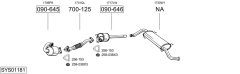 BOSAL SYS01181 — Выхлопная система в сборе