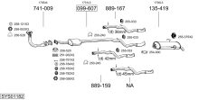BOSAL SYS01182 — Выхлопная система в сборе