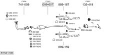 BOSAL SYS01185 — Выхлопная система в сборе