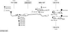 BOSAL SYS01187 — Выхлопная система в сборе