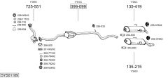 BOSAL SYS01189 — Выхлопная система в сборе