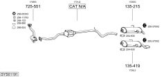 BOSAL SYS01191 — Выхлопная система в сборе