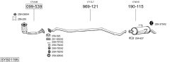 BOSAL SYS01195 — Выхлопная система в сборе