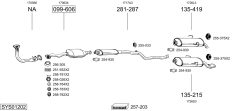 BOSAL SYS01202 — Выхлопная система в сборе