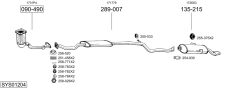 BOSAL SYS01204 — Выхлопная система в сборе