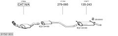 BOSAL SYS01303 — Sistem de evacuare complet
