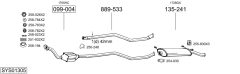 BOSAL SYS01305 — Sistem de evacuare complet