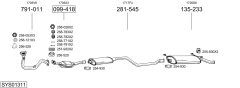 BOSAL SYS01311 — Sistem de evacuare complet