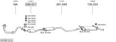 BOSAL SYS01312 — Sistem de evacuare complet