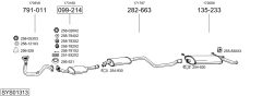 BOSAL SYS01313 — Sistem de evacuare complet