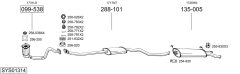 BOSAL SYS01314 — Sistem de evacuare complet
