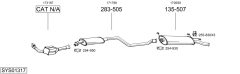 BOSAL SYS01317 — Sistem de evacuare complet