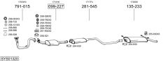 BOSAL SYS01320 — Sistem de evacuare complet