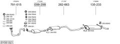 BOSAL SYS01321 — Sistem de evacuare complet