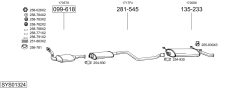 BOSAL SYS01324 — Sistem de evacuare complet