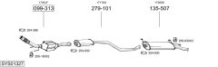 BOSAL SYS01327 — Sistem de evacuare complet