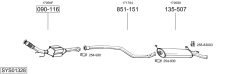 BOSAL SYS01328 — Sistem de evacuare complet