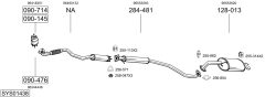 BOSAL SYS01438 — Sistem de evacuare complet