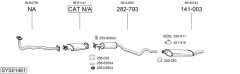 BOSAL SYS01461 — Sistem de evacuare complet